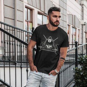 Deadly Break Skull 8 Ball Tee